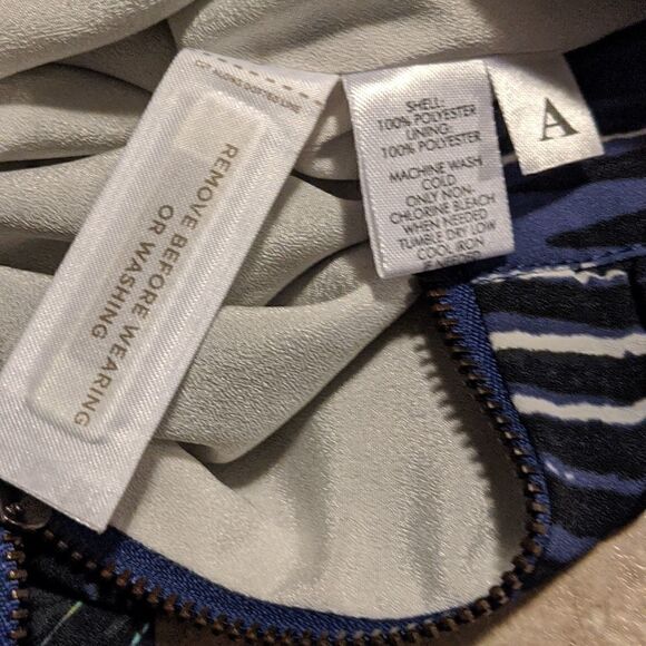 ANN Taylor Loft 8 lined skirt tropical look lightweight flattering club summer - Picture 6 of 9